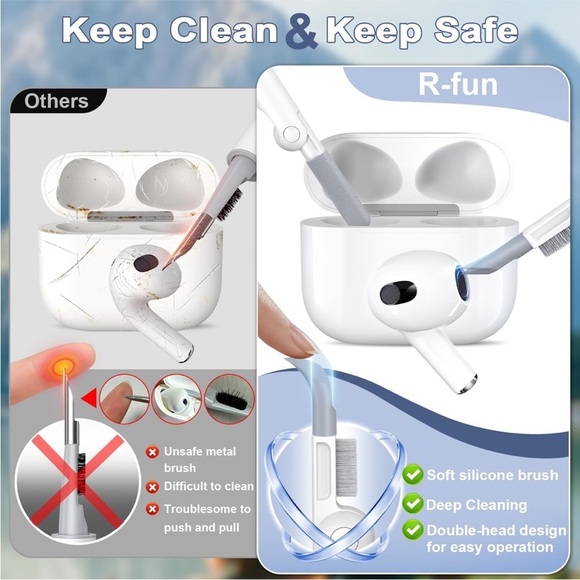 AirPods 3 GEN Case Cover, Silicone Protective Accessories Skin w/Keychain
0120 - Picture 5 of 7